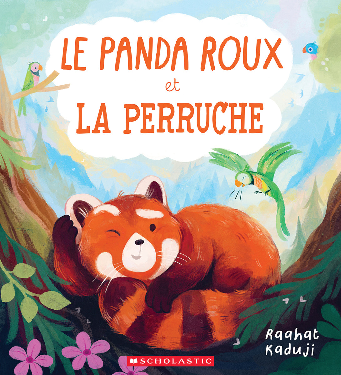 Le panda roux et la perruche