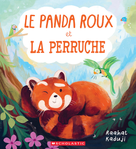 Le panda roux et la perruche