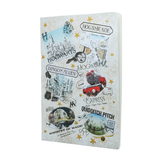 The Wizarding World Notebook A4 Gridded Softcover Cahier, 80pg, 100GSM by Paperblanks (Harry Potter Collection)